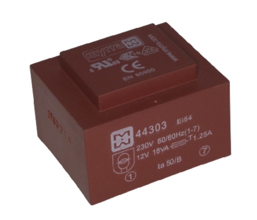 Trafoi, 16VA, Myrra, EI54, print montaža