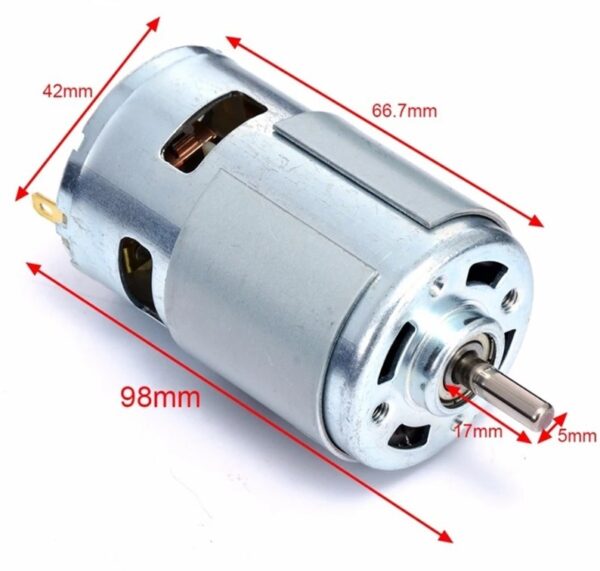 Motor 12VDC fi=42mm 12000rpm - Image 2