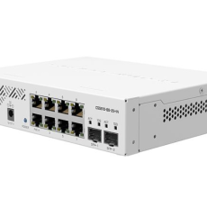 MikroTik CSS610-8G-2S+IN upravljiv svič sa 8 x GbE RJ45 + 2 x 10GbE (SFP+), MAC filter, VLANs, bandwidth limit, mirroring, web managed, access control, port security &isolation, temp. -20° C/60° C, PoE in 12-57V, SwitchOS
