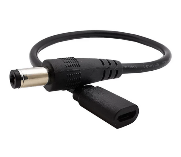 Napojni kabl Utikač 2.1x5.5mm - USB micro Type B utičnica Radni napon: 5V Radna jačina struje: 3A Dužina kabla: 0.2m
