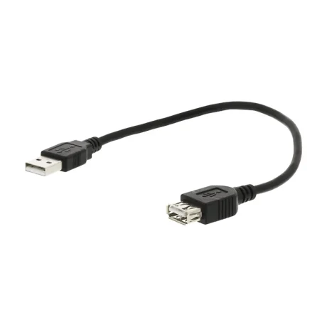 USB Type A utikač - USB Type A utičnica Produžni USB kabl Tip kabla: USB 2.0 Maksimalna brzina: 480Mbps AWG vrednost: 28/24 Materijal izrade kabla: PVC Materijal izrade provodnika: bakar Prečnik kabla: 4.8mm Dužina kabla: 0.2m