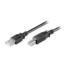 USB Type A utikač - USB Type B utikač; Verzija: USB 2.0; Dužina: 5m; Boja: crna;