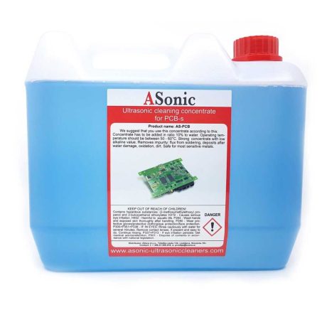Ultrazvučni koncentrat za čišćenje, jak nisko alkalni. Zbog svoje jake formulacije, ovaj koncentrat je odličan za uklanjanje fluksa sa PCB-a. ASonic koncentrati za čišćenje nisu napravljeni samo za profesionalnu / industrijsku upotrebu, već i za razne hobije.
