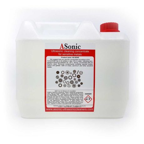 Ultrazvučni koncentrat za čišćenje osetljivih metala, jak nisko alkalni. Zbog svoje jake formulacije ovaj koncentrat je odličan za uklanjanje ulja, maziva i masti. ASonic koncentrati za čišćenje nisu napravljeni samo za profesionalnu / industrijsku upotrebu, već i za razne hobije.