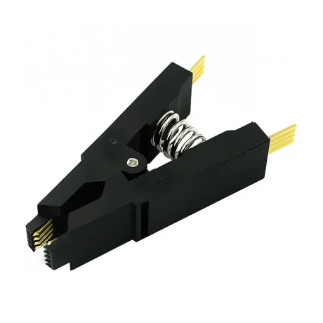 ekstraktor za SO8 (SOIC8) kućišta Format pinova: SOIC, SOP Materijal izrade: plastika, bakar Dimenzije: 50 x 25 x 10mm Boja: crna