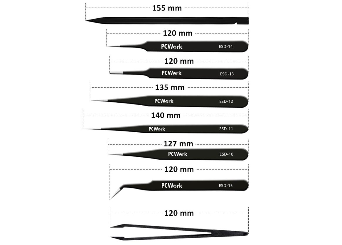 Set pinceta PCWork 8 u 1 - Image 2