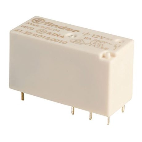Relej F4152-12, 2 X ON/OFF, DPDT, 8A, 12V, 360Ω, Finder