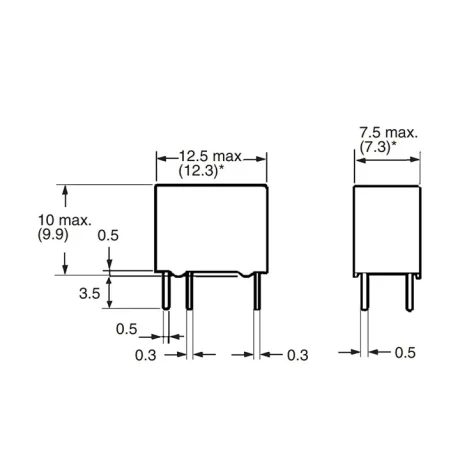 Relej G5V1-5 (5VDC, 1A, 1xM+R)