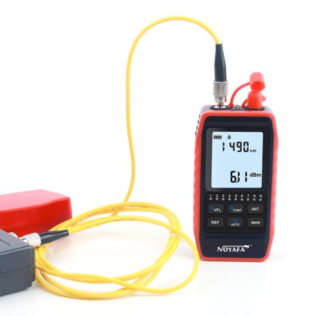 Noyafa NF-908L multifunkcijski optički metar OPM & VFL za 6 talasnih dužina 850 / 980 / 1310 / 1490 / 1550 / 1625nm i opseg -60 do +8dBm, UTP / STP line tester omski (RJ45) sa 8+1 LED dioda za detekciju rasporeda pinova