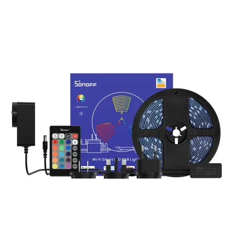 SONOFF L2 Lite-5M smart-home LED traka dužine 5m, WiFi & Bluetooth 2.4GHz kontrola, timer i smart scenarija, kontrola boje, osvetljaja i moda rada, eWeLink app, Amazon Alexa / Google Assistant & Nest / IFTTT
