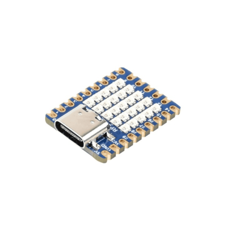 RP2040 microcontroller chip designed by Raspberry Pi in the United Kingdom Dual-core Arm Cortex M0+ processor, flexible clock running up to 133 MHz
