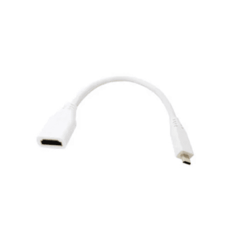 Official HDMI adaptor designed for the Raspberry Pi 4 that allows you to use a standard HDMI cable.