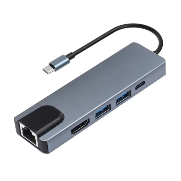 Kabl Type C na LAN Gb, Type C, 2xUSB 3.0 i HDMI 5 u 1 20cm