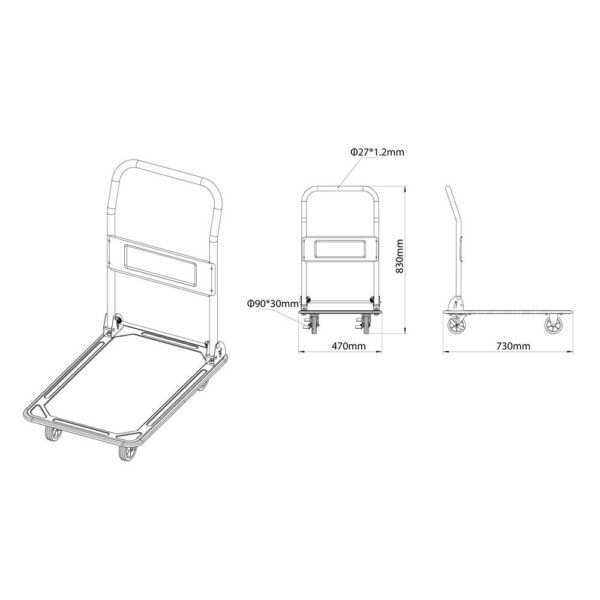 Kolica TOOLCRAFT 2303575 150kg - Image 2