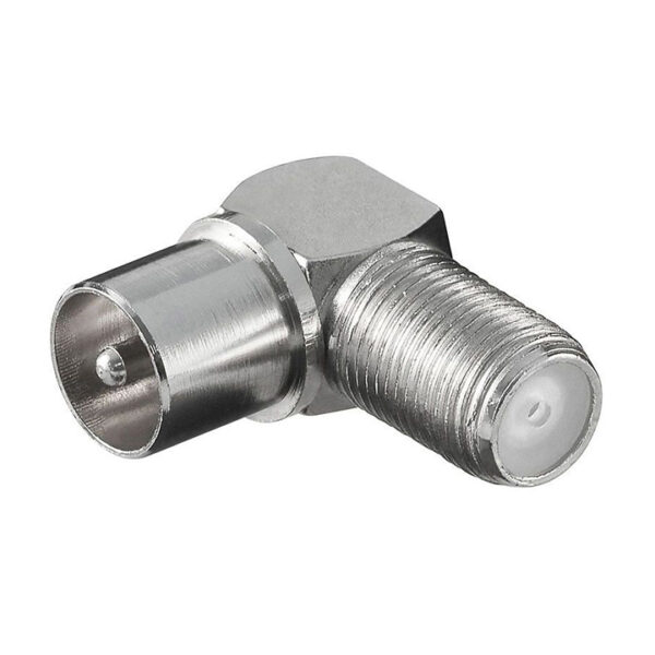 Adapter F konektor ženski - RF muški ugaoni 90