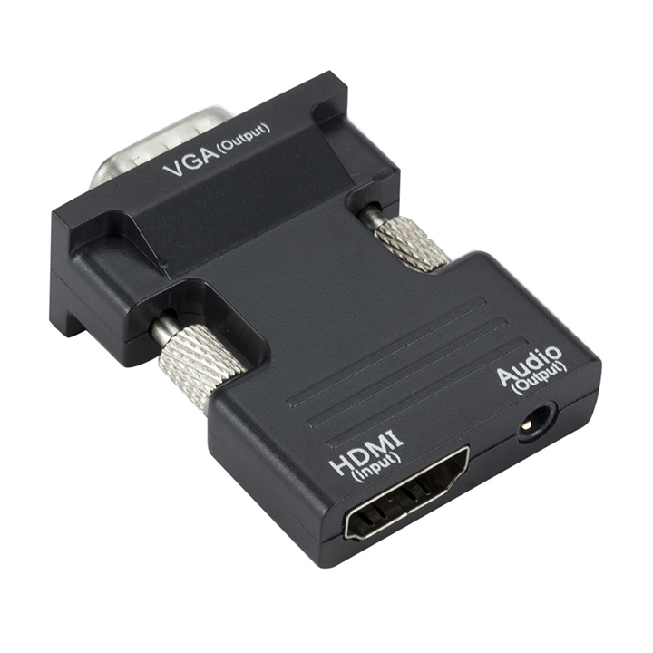 Adapter HDMI ženski IN - VGA muški + 3.5mm Stereo ženski OUT
