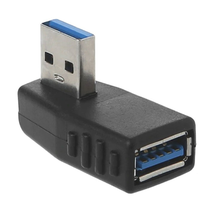 Adapter USB muški - USB ženski ugaoni desni