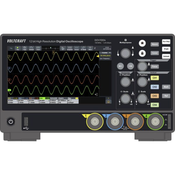 Digitalni osciloskop VOLTCRAFT DOV1004 4x100MHz