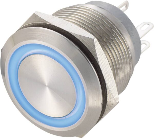 Tru Components GK22-11VE/BV/12V dugme sa zastitom od vandalizma 250 V/AC 0,5 A 1 * iskljuceno/(ukljuceno) IP67 dugme  dugme