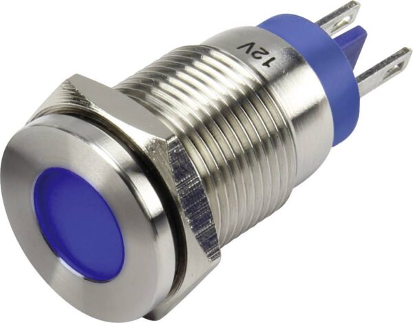 Tru Components LED signalno svetlo plavo 12 V/DC GK16F-D / B / 12V / N