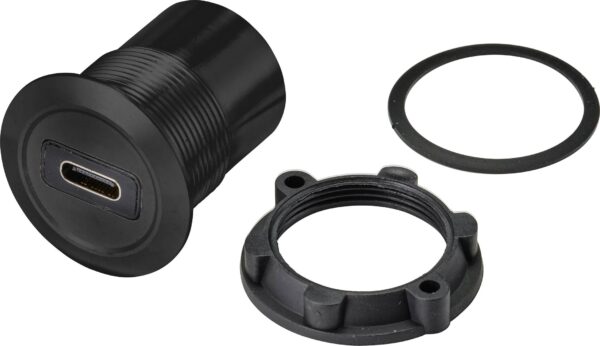 Zenski konektor za ugradnju USB-33-BK Debljina ploce: 1-10 mm TC-9534340 Tru Componentsad