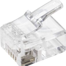 Tru Components RJ 12 konektor TC-9202512 ravni muski konektor broj polova 6P6C transparentan 5 kom