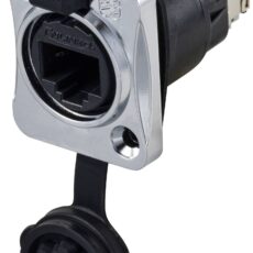 Tru Components TC-12770432 Uticnica za ugradnju, ugaona IP65 sa poklopcem