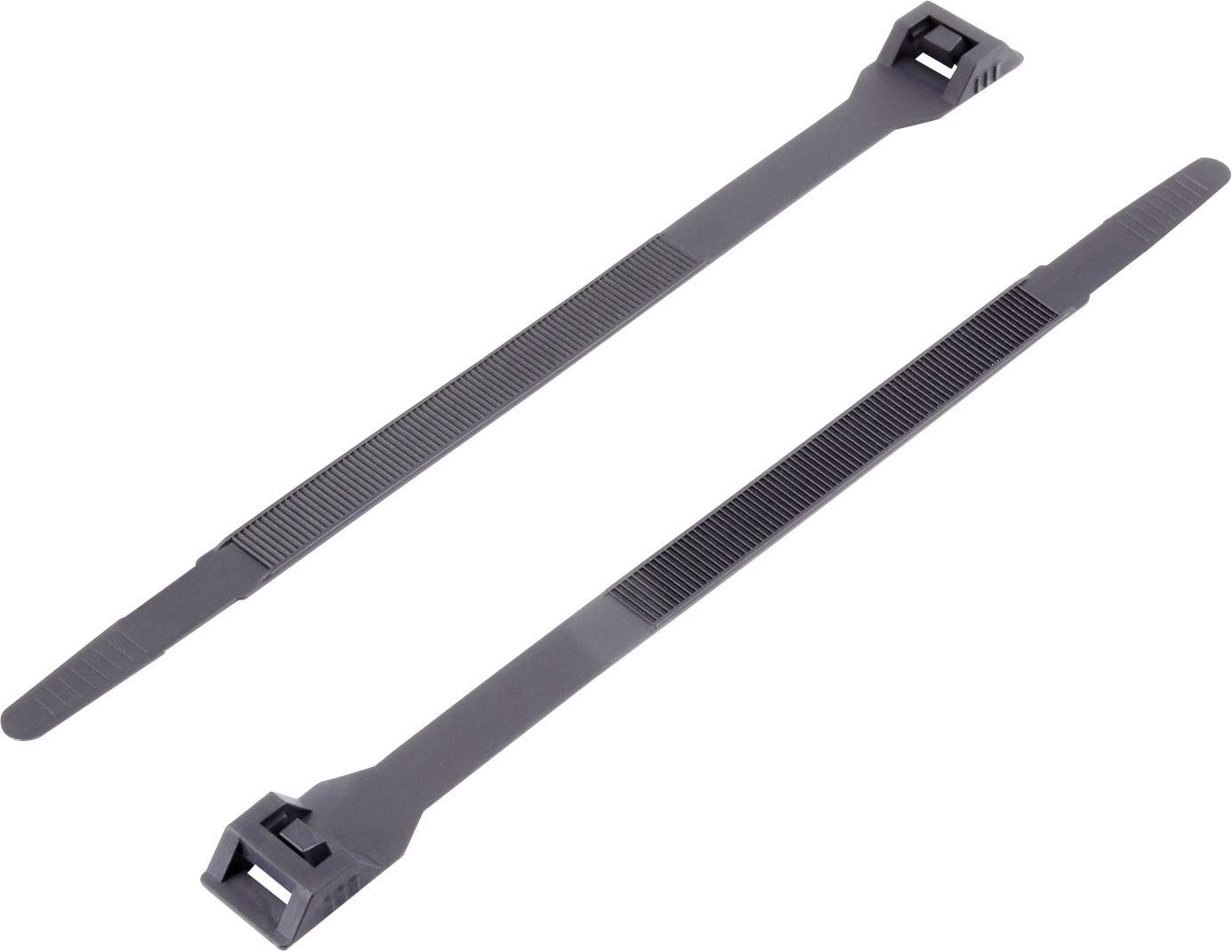 Vezica 132 mm crna sa duplom glavom Tru Components 1592782 TC-DK-132SBK203