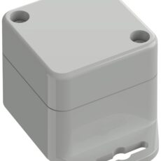 Tru Components TC-10860360 kuciste sa prirubnicom ABS svetlo sivo