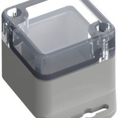 Tru Components TC-10860380 kuciste sa prirubnicom ABS-PC svetlo siva