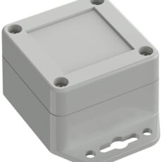Tru Components TC-10860388 kuciste sa prirubnicom ABS svetlo sivo