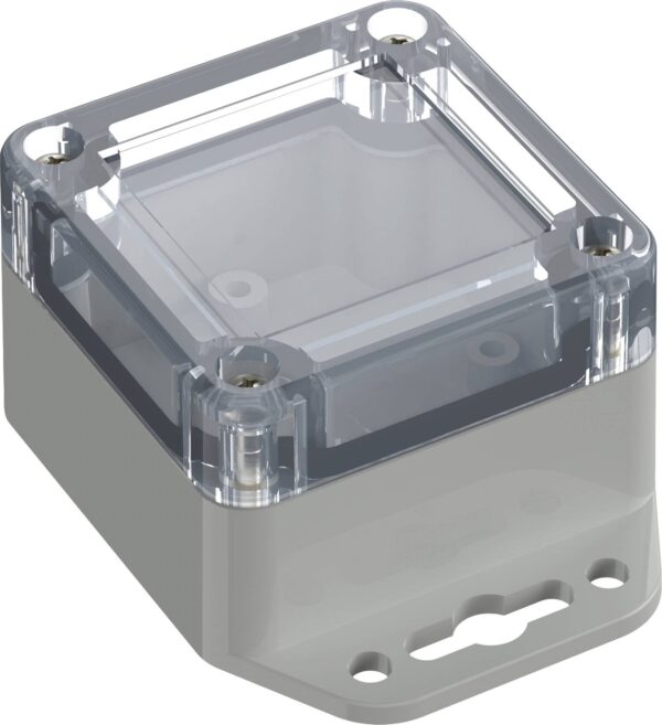 Tru Components TC-10860400 kuciste sa prirubnicom od polikarbonata svetlosiva