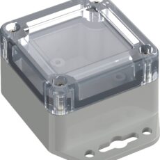 Tru Components TC-10860408 kuciste sa prirubnicom ABS-PC svetlo siva