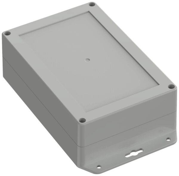 Tru Components TC-10860884 kuciste sa prirubnicom od polikarbonata svetlosiva