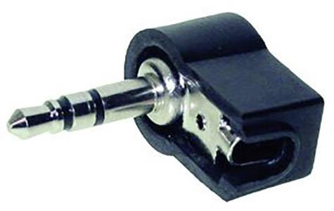 Klinken uticni konektor 3,5 mm ugaoni utikac st. stubovi: 3 stereo, crne boje Tru Components