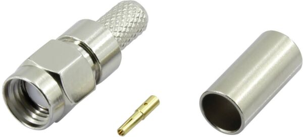 Tru Components SMA-JC-RG58-1 1372236 SMA-povratni konektor ravni muski konektor 50 Ohm