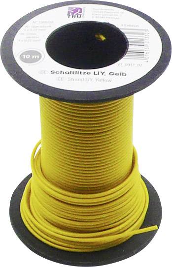 Fino-zicni provodnik LiI 1 * 0,22 mm 2 zuti Tru Components 605566 10 m