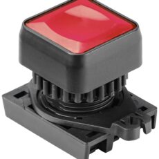 Tru Components TC-10344020 S2PRSU-P3R kvadratno dugme crveno (providno)