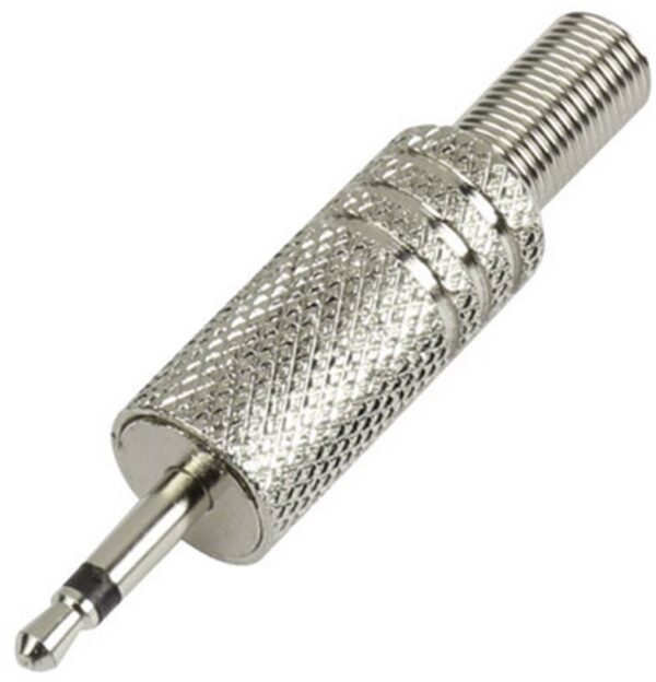 Klinken uticni konektor 2,5 mm ravni utikac st. stubovi: 2 mono, srebrna boja Tru Components