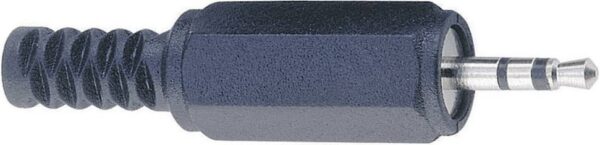 Klinken uticni konektor 2,5 mm ravni utikac st. stubovi: 3 stereo, crne boje Tru Components