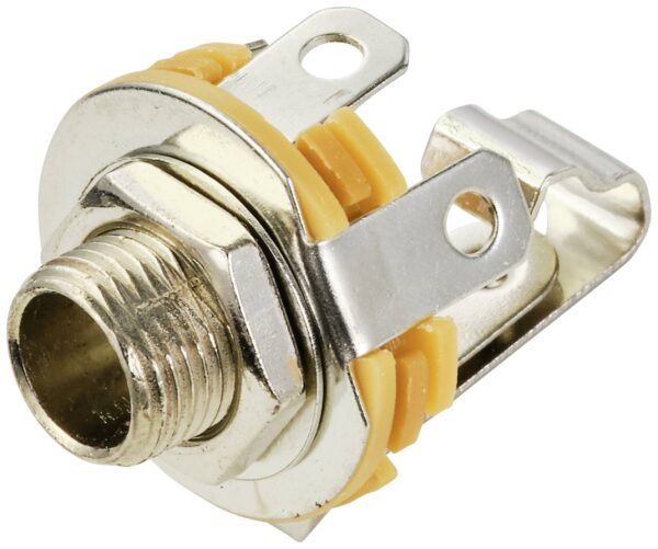 Tru Components TC-10336004 6,35 mm banana konektor zenski konektor za montazu, vertikalni broj pinova: 2