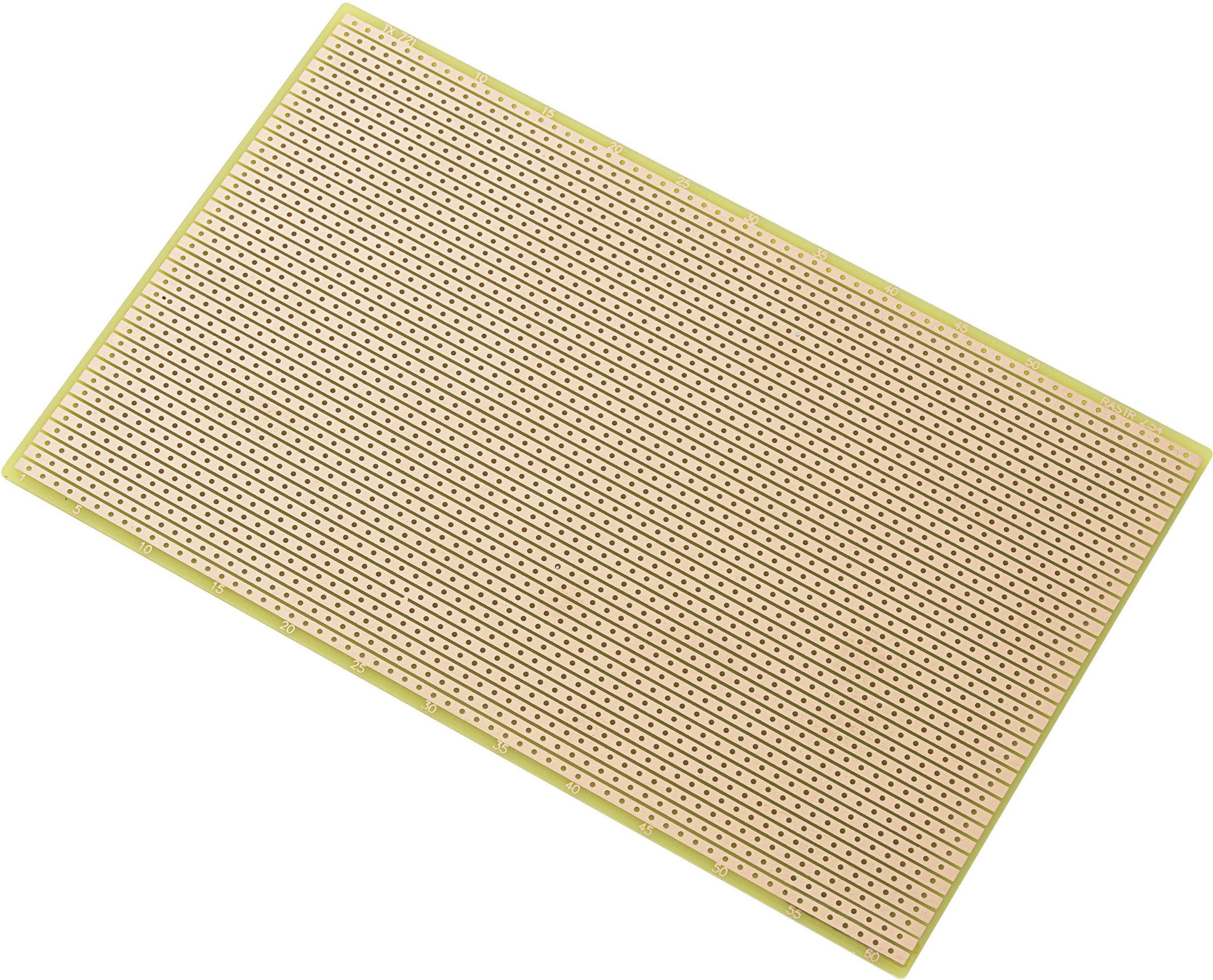 Stampana ploca, epoksid (D*S) 160 mm * 100 mm 35 mikrom raster 2,54 mm Tru Components SU527427