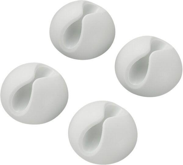 Drzac kabla, samolepljivi, beli Tru Components 542241 SVC-10VT/4P 4 kom