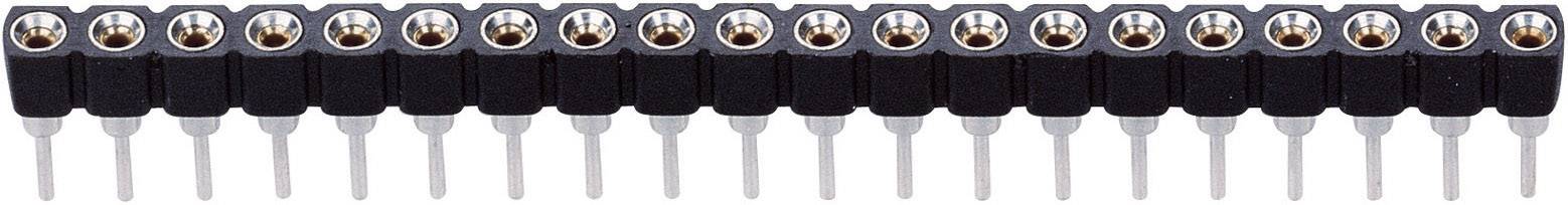 Tru Components precizna traka sa zenskim kontaktima, ul. redovi: 1 st. stubova po redu: 20 TC-2521098 100 komada