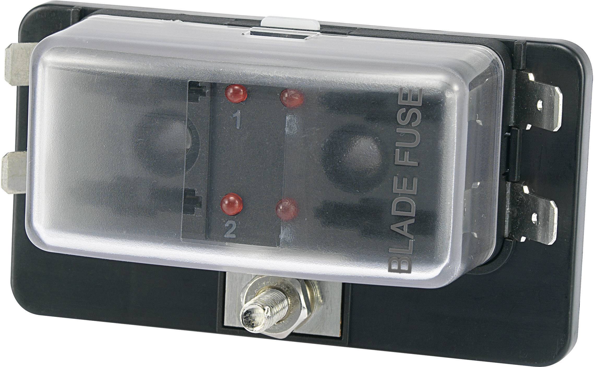 Drzac osiguraca sa indikatorom statusa, pogodan za ravne osigurace Standard 30 A 32 V/DC Tru Components TC-R3-76-01-3L104