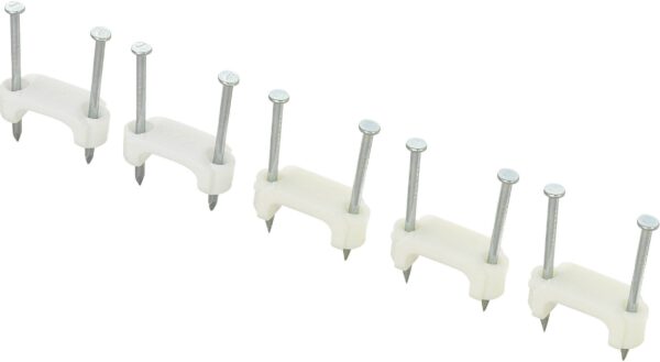 Obujmice za kablove sa kandzom, duplo fiksiranje, bele Tru Components 1593093 TC-DNF13203