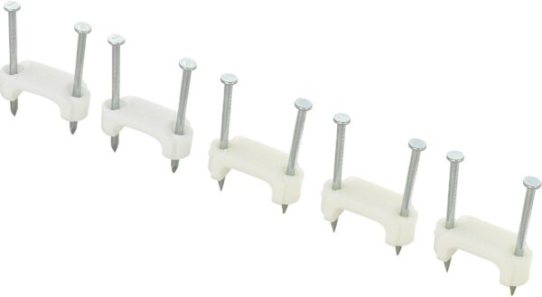 Obujmice za kablove sa kandzom, duplo fiksiranje, bele Tru Components 1593094 TC-DNF17203
