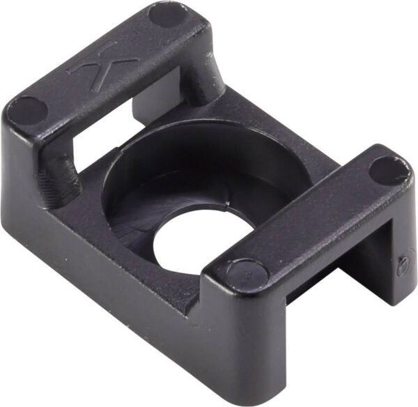 Baza za montazu, montaza na srafove, crna Tru Components TC-6645716 100 komada