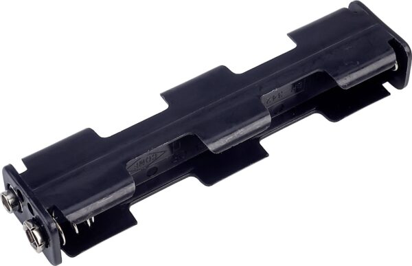 Drzac baterije 4* Mignon (AA) prikljucak dugmeta Tru Components BH342-1B