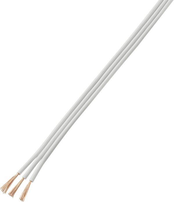 Tru Components 1566989 pletenica 3 * 0,75 mm 2 bela 20 m